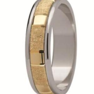 Obrączka z żółtego i białego złota ST-180ZB-m