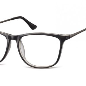 Okulary oprawki korekcyjne Nerdy zerówki Sunoptic CP142A czarne + przezroczyste