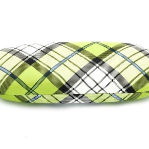 Twarde etui Futerał na okulary Zielona Kratka ET-103c