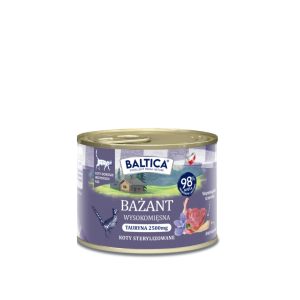 185g Karma mokra Bezzbożowa, monoproteinowa Kot dorosły Bażant