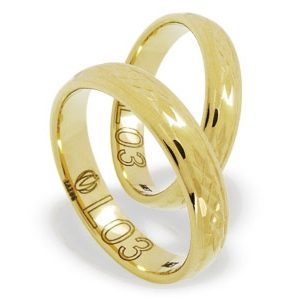 Obrączka z żółtego złota ŁL-03Z-EXTRA light-k