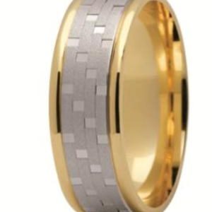 Obrączka z żółtego i białego złota ST-165ZB-k