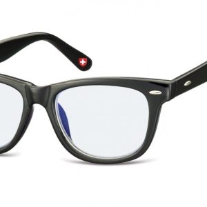 Dziecięce okulary z Filtrem Niebieskim do komputera zerówki Nerdy KBLF1 CZARNE