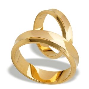 Obrączka z żółtego złota ŁK-08Z-light-k