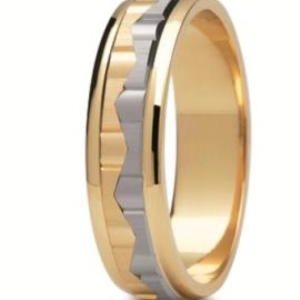 Obrączka z żółtego i białego złota ST-94ZB-k