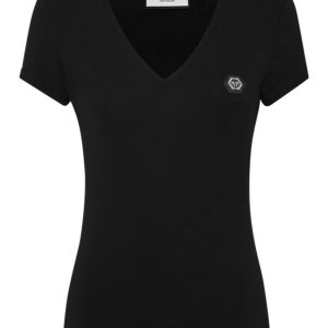 TSHIRT Z DEKOLTEM V-NECK I LOGO