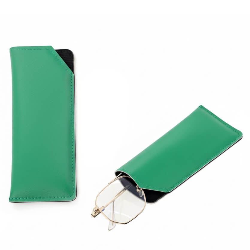 Pokrowiec na okulary w wersji wsuwanej ET-136B zielony