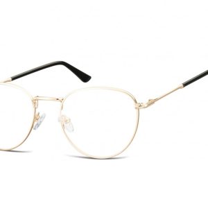 Okulary oprawki owalne Lenonki optyczne 920B złote