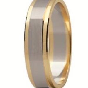 Obrączka z żółtego i białego złota ST-211ZB-m