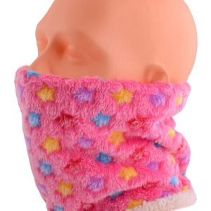 Dzieciecy Komin - Czapka - Szalik - Chusta - Kominiarka, Rozowy w gwiazdki - 17
