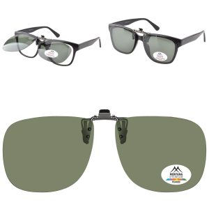 Nakładki przeciwsłoneczne polaryzacyjne na okulary korekcyjne C7A zielone