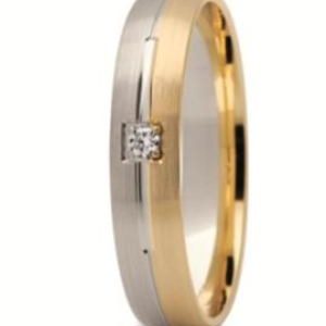 Obrączka z żółtego i białego złota ST-236ZB-m