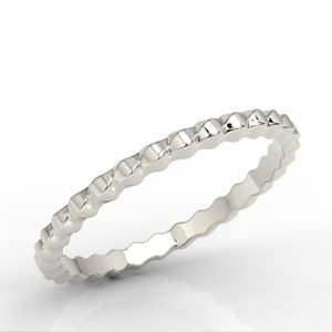 Pierścionek z białego złota BP-40B