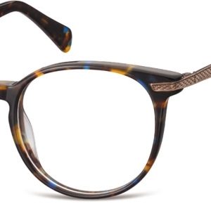 Okrągłe Okulary oprawki zerówki korekcyjne Sunoptic AC39B szylkret