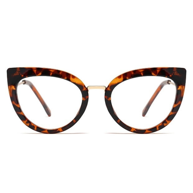 Okulary kocie do komputera damskie z filtrem BLUE Light zerówki 2570-2