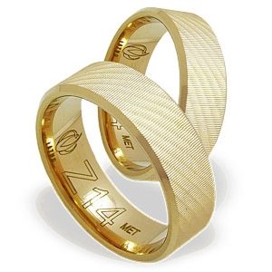Obrączka z żółtego złota ŁZ-14Z-light-k