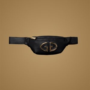 LIMITOWANA KOLEKCJA GOLDBERGH GOLD EXCLUSIVE SKÓRZANA SASZETKA Z LOGO "GIOIA"