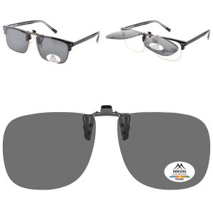 Nakładki przeciwsłoneczne polaryzacyjne na okulary korekcyjne C7 czarne