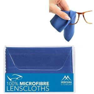 Ultradelikatna Ściereczka do okularów z mikrofibry w etui - granatowa