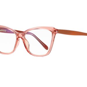 Okulary kocie do komputera damskie z filtrem BLUE Light zerówki 2552E
