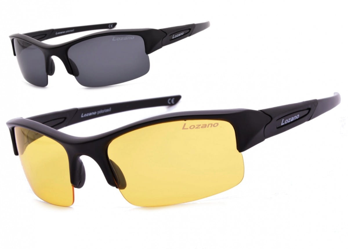 Okulary LOZANO dla kierowców rozjaśniające Polaryzacyjne wymienne szkła LZ-120A