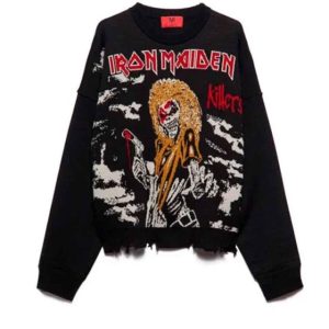 SWETER Z MODNYM WZOREM "IRON MAIDEN"
