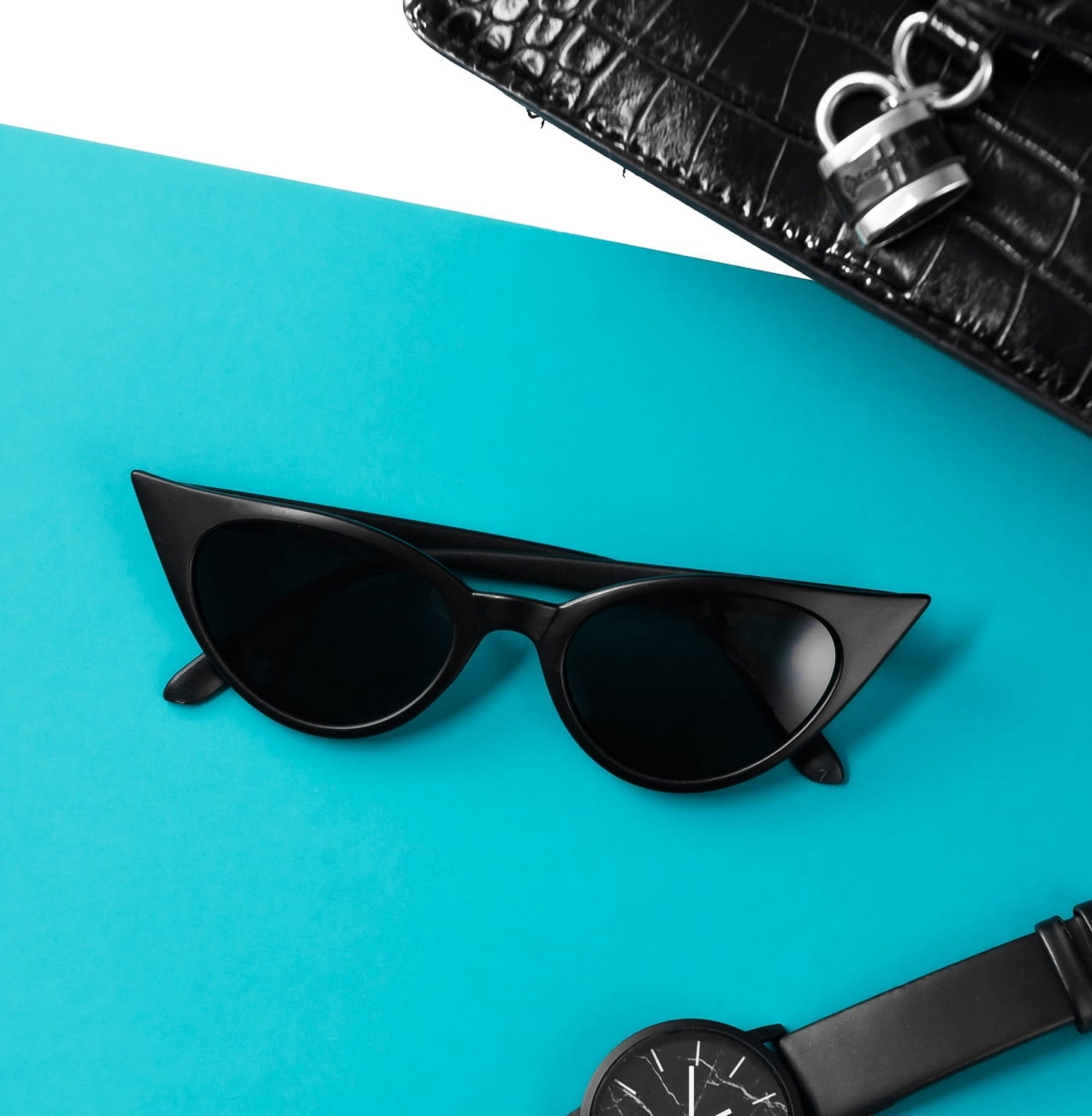 Okulary Damskie Kocie Oczy Przeciwsłoneczne STEC-09