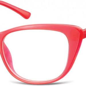 Okulary oprawki korekcyjne Kocie Oczy zerówki Sunoptic CP129A malinowe