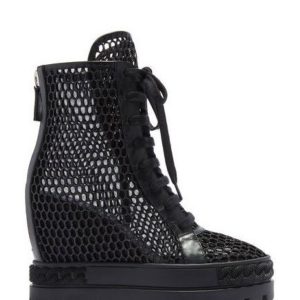 AŻUROWE SNEAKERSY NA KOTURNIE "WEBSTER"