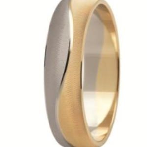 Obrączka z żółtego i białego złota ST-204ZB-m