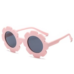 Dziecięce 2-4 lata gumowe okulary przeciwsłoneczne polaryzacyjne POL-JR-64A różowe