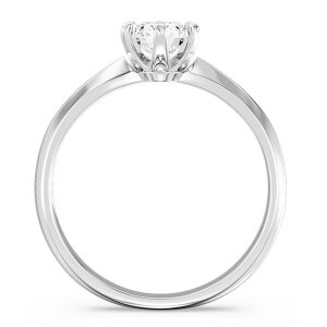 Pierścionek zaręczynowy z białego złota z cyrkonią AP-3668B-C