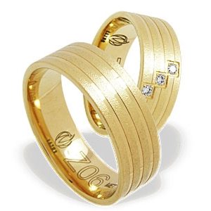 Obrączka z żółtego złota ŁZ-06Z-light-m