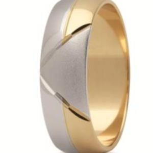 Obrączka z żółtego i białego złota ST-138ZB-k