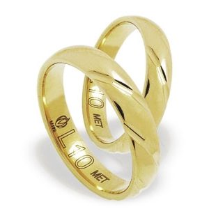 Obrączka z żółtego złota ŁL-10Z-EXTRA light-m