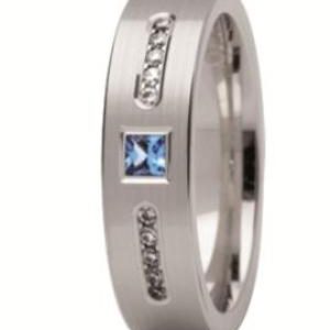 Obrączka z białego złota ST-217B-k