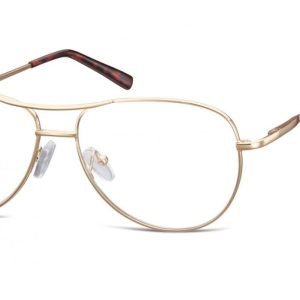 Okulary oprawki dziecięce zerówki Pilotki MK1-49D złote