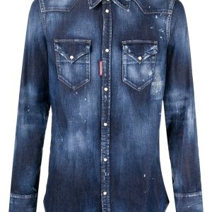 KOSZULA JEANSOWA Z LOGO