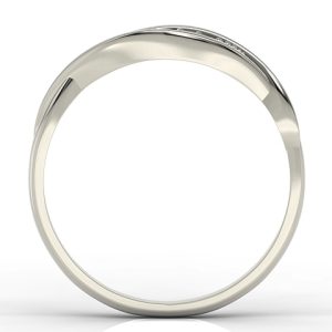 Pierścionek z białego złota z diamentami AP-76B