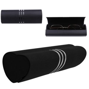 Czarne etui okularowe na magnes STHC-96