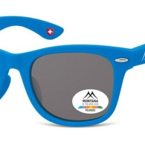 Okulary dziecięce nerdy Montana 967C polaryzacyjne matowe niebieskie
