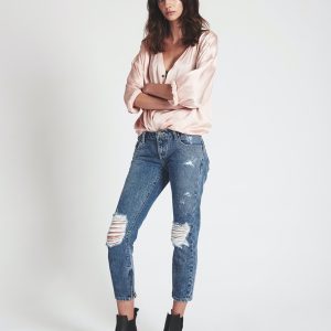 ONETEASPOON SPODNIE "BLUE SOCIETY FREEBIRDS"