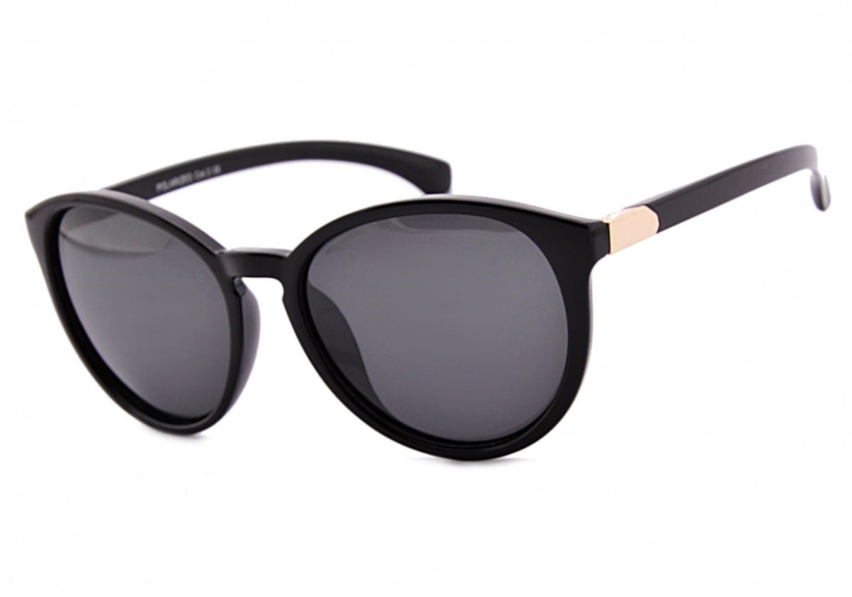 Okulary czarne polaryzacyjne damskie POL-635A