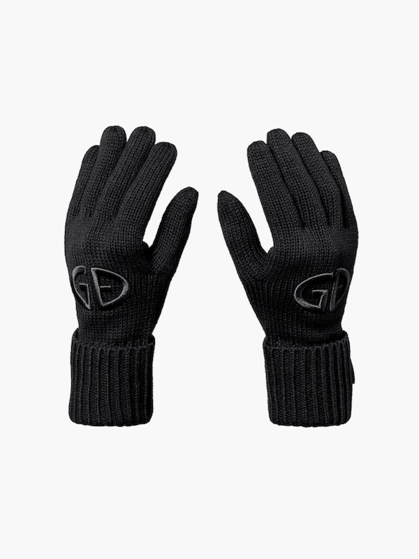 DZIANINOWE RĘKAWICE Z LOGO "VANITY"