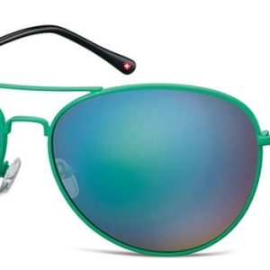 Zielone Aviatory okulary lustrzanki MS95C