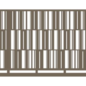 Brama przesuwna typ MODERN - 4,00 x 1,70 m