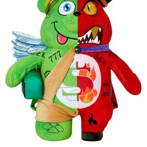 PLECAK W KSZTAŁCIE PLUSZOWEGO MISIA "ANGEL VS DEVIL BEAR"