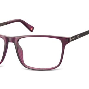 Okulary oprawki korekcyjne Nerdy Unisex Montana MA59E fioletowe + grafitowy zausznik