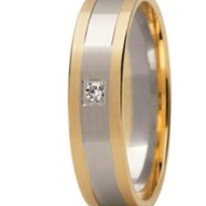 Obrączka z żółtego i białego złota ST-226ZB-k