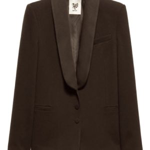 ELEGANCKA MARYNARKA Z SATYNOWYMI KLAPAMI "SIENNA"